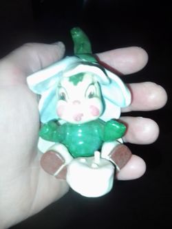 Vintage Beth Barton Birthday Garden Pixie Hand crafted and Painted