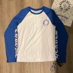 Blue Chrome Heart Longsleeve