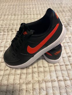 Nike Force 1 Low Lace PS Black Picante Red White Size 1.5Y New in Box