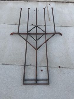 Antique Wrought Iron Architectural Window Guard / Decorative Grate