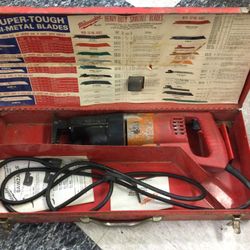 Sawzall Reciprocating Saw Milwaukee Heavy Duty With Case