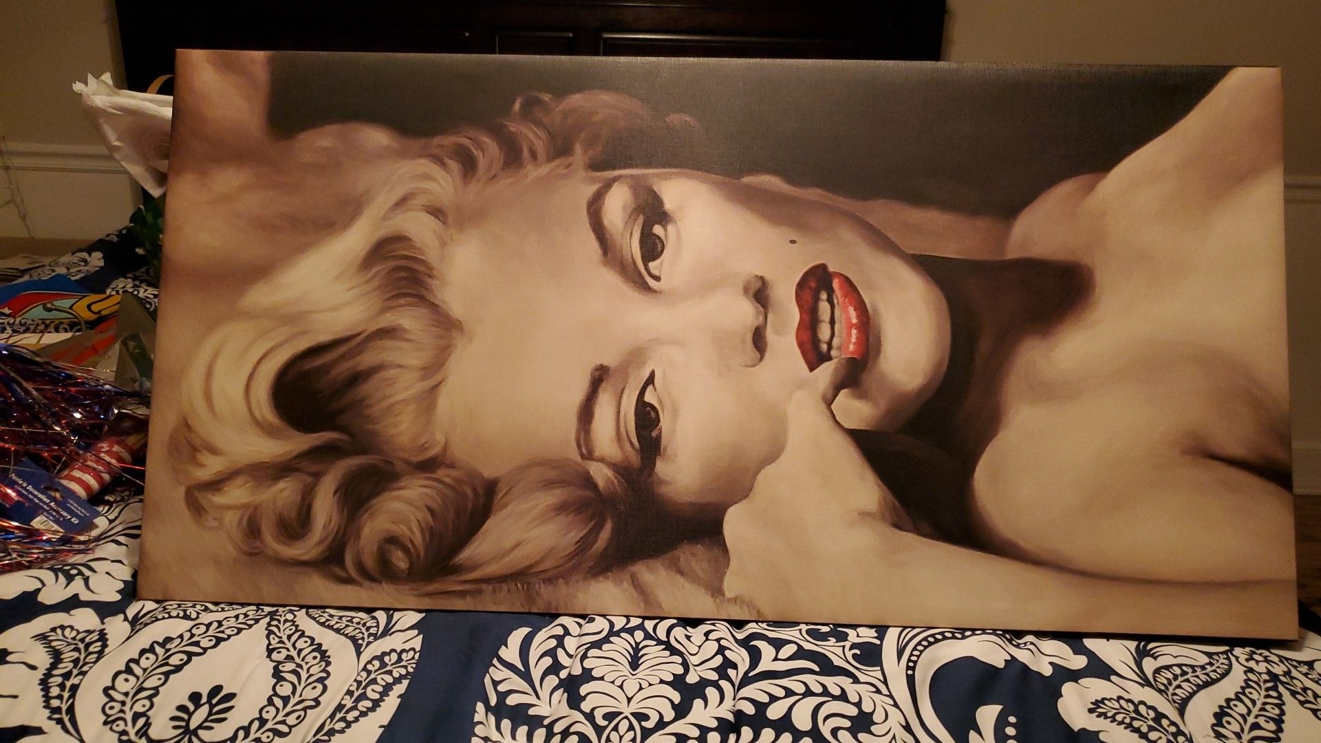 Marilyn Monroe stretched canvas