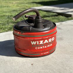 Vintage Metal Gas Can by Wizard