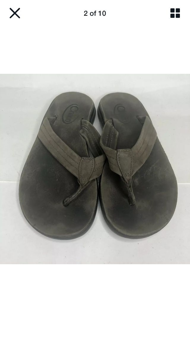 Chaco Sandals Flip Flops Women Size 7 Leather Upper