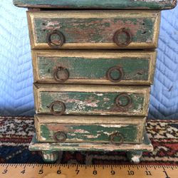 Old Wood Jewelry Box 