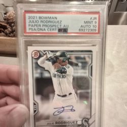 Psa Julio Rodriguez Autograph 