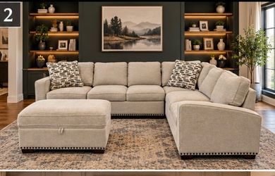 Large Light Gray Costco Sectional Couch Free Delivery