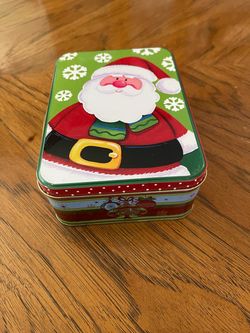 Santa Claus Christmas Tin
