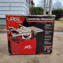 SKIL CONVERTIBLE WORKSHOP: TABLE SAW, ROUTER TABLE, SANDING TABLE ,AND SCROLL TABLE