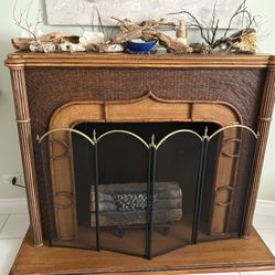 Rattan Fireplace