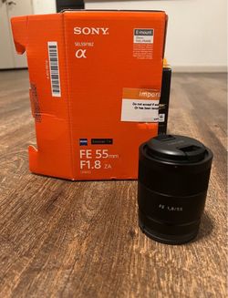 Sony Alpha FE55mm F1.8 T FE ZA Full Frame Prime Lens