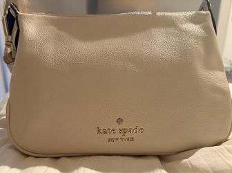 Kate Spade New York Cream Leather Shoulder Bag