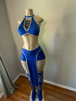 Kitana Cosplay Mortal Kombat Halloween Costume
