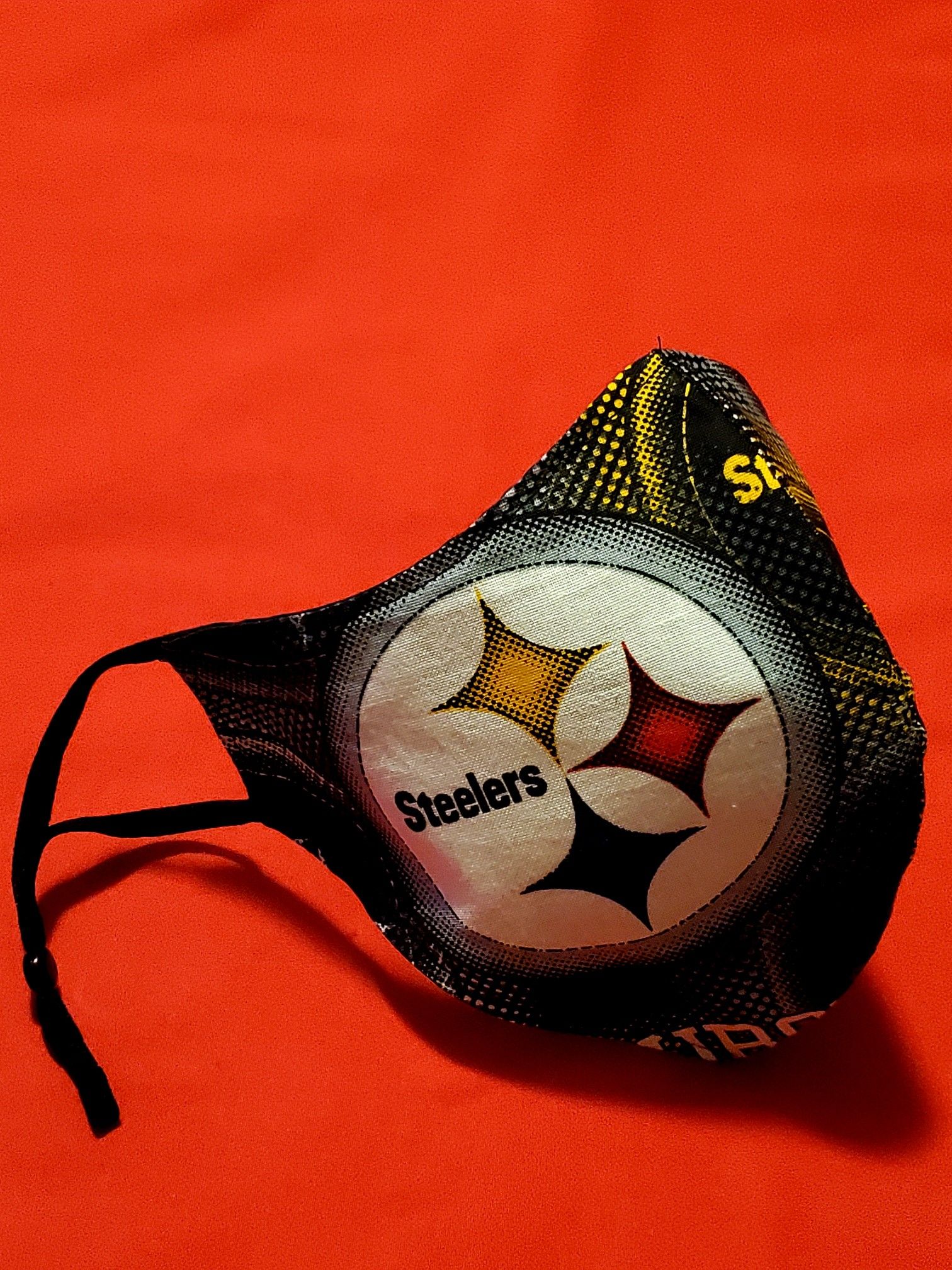 Handmade Pittsburgh Steelers Adjustable Face Mask