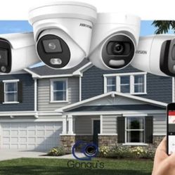 Installation of Security Cameras… Network, Alarm, access control, TV, Audio and Video. 