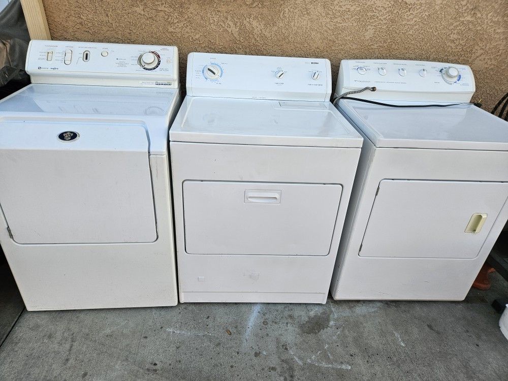 Gas Dryers In Working Condition