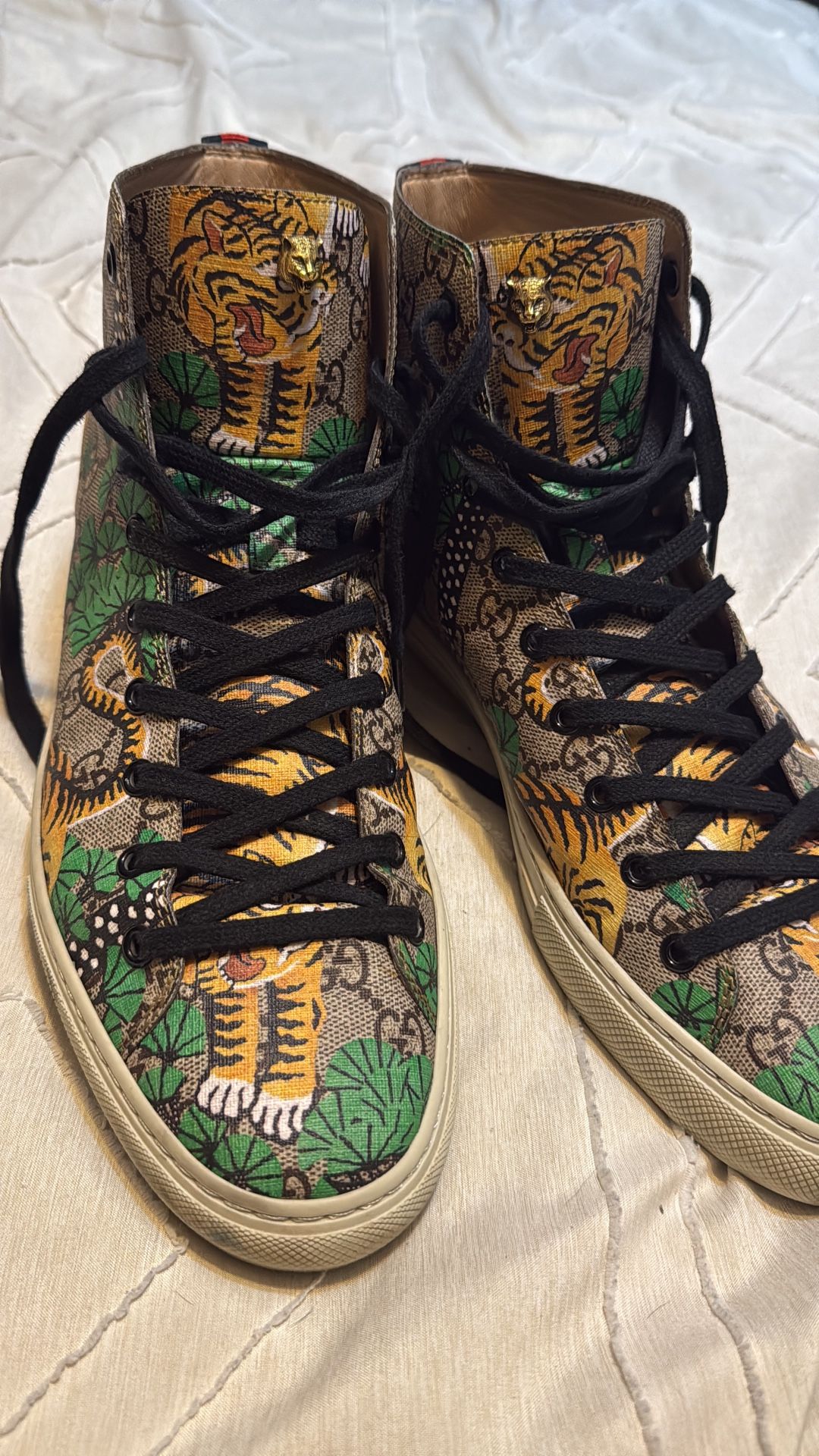 Bengal Tiger GG Supreme High Top Sneaker