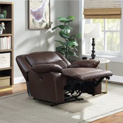 Power Recliner Brown NEW 