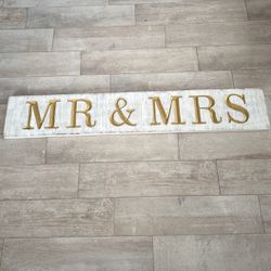 Mr & Mrs Country Chic Shabby Chic Wedding Decorations 