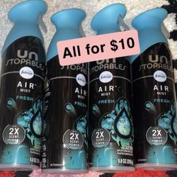 Febreze Unstoppables Sprays 