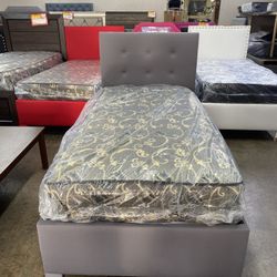 Twin Bed With Mattress 