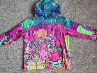 Catch A Fire Arts Alice in Wonderland Psychedelic Hoodie - Unisex Medium