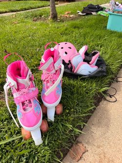 Girls Adjustable Roller Skates 4-7