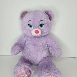 Build A Bear Workshop Disney Frozen Anna Purple Teddy Bear 16" Plush Princess