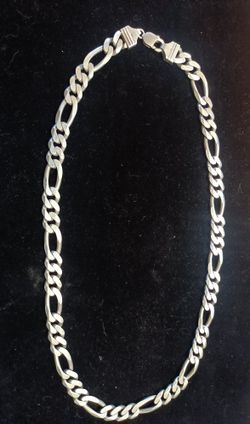 Sterling Silver  Figaro Necklace 