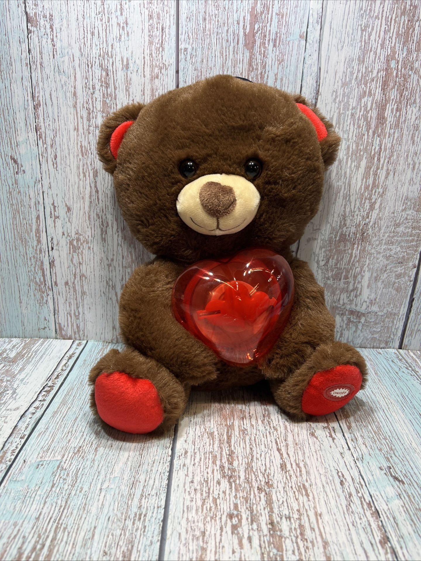 Goffa Animated Musical Brown Bear 12" Plush Heart - Plays Wild https://offerup.com/redirect/?o=VGhpbmcuV29ya3M= Great