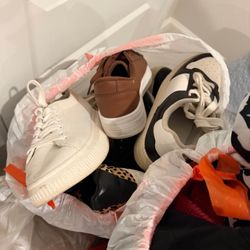 LOW PRICE MOVING- BULK MYSTERY BAGS OF CLOTHING SHOES AND ACCESSORIES