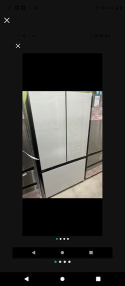 Brand New Samsung Bespoke 3 Door Refrigerator With White Panels