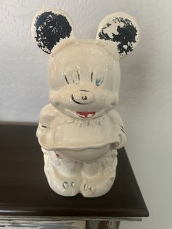 Vintage Walt Disney Turnabout 4 In 1 Mickey & Minnie Mouse Cookie Jar 13”