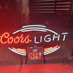 Coors Light NFL Neon Beer Sign