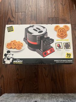 Mickey Mouse double flip waffle maker.