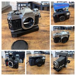 Multiple Film Cameras For Sale - Working