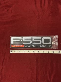 FORD F-550 LARIAT SUPER DUTY SIDE EMBLEM LOGO, New 