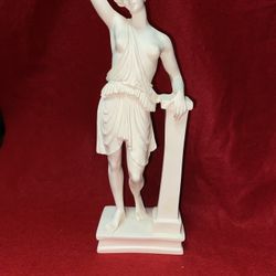 Vintage 10 Inch Alabaster Greek Figurine Imported From Greece