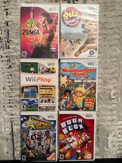 Nintendo Wii & WiiU Game Bundle - Mixed Titles in Multi-Color Cases