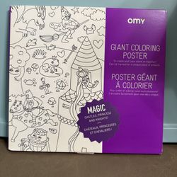 Omy Magic Theme Giant Coloring Poster