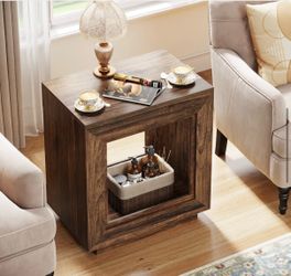 NEW Farmhouse Wood End Table – $60