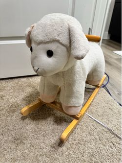 Lamb Sheep Baby Rocking Horse Toy