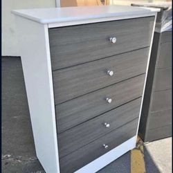 White And Grey Dresser New Compress Wood $139