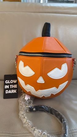 New Cute Round Pumpkin Purse, Glows In The Dark