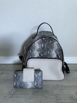Women’s backpack and wallet