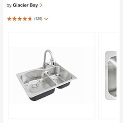 Glacier Bay All In One kitchen Sink, Faucet And More