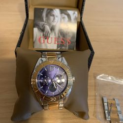 GUESS Two-Tone  Blue Watch