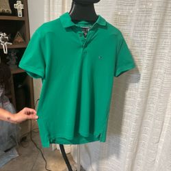 Green Tommy Hilfiger polo