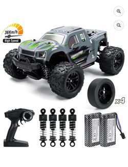 RC Cars for Adults, 1:18 Fast Remote Control Car, 36KM/H High-Speed RC Truck 4WD w/ Gyro Stabilization, Monster Truck Toy Gift for Kids Boys, 2