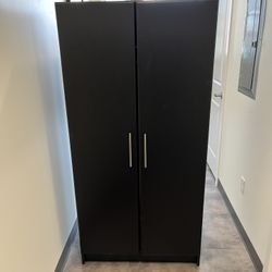 Spacious Black Armoire - Lots of Storage